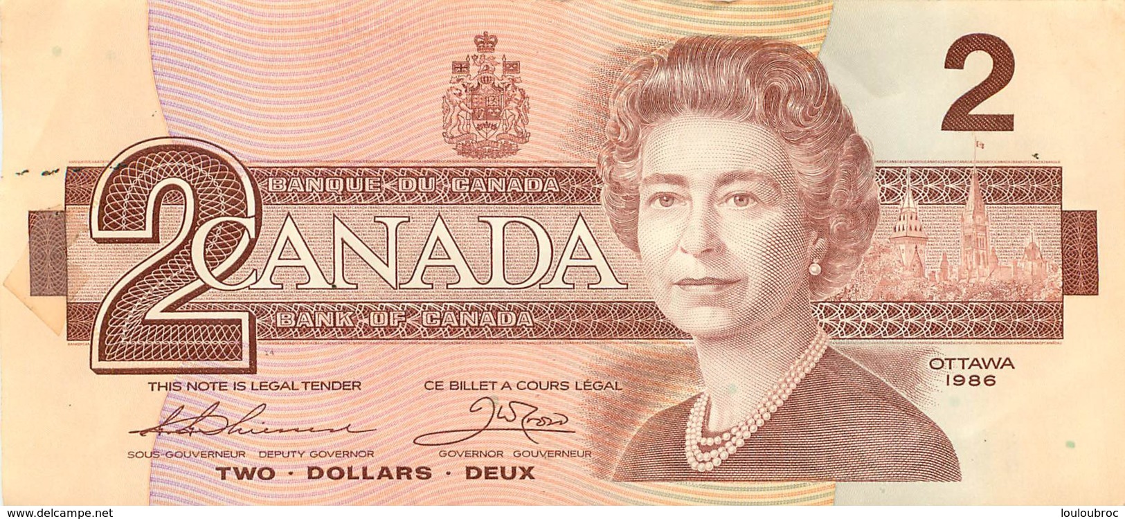 BILLET CANADA  TWO DOLLARS - Canada