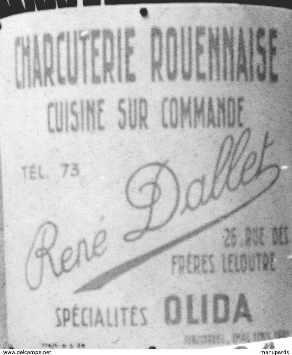 76 SAINT VALERY EN CAUX ??? 2 PHOTOS / 1945 - 1965 / CHARCUTERIE ROUENNAISE DALLET / OLIDA / MAQUETTE PAQUEBOT NORMANDIE