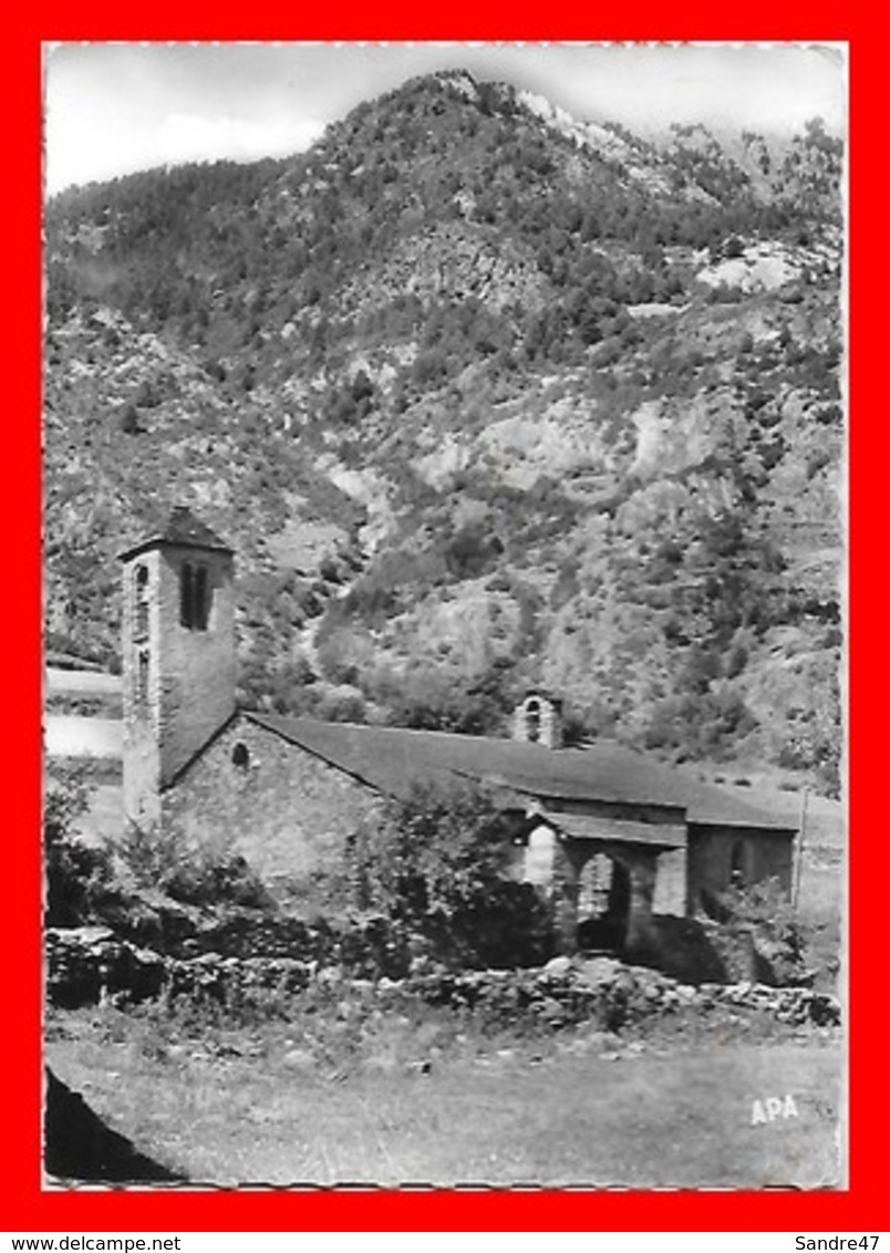 CPSM/gf  LA CORTINADA (Andorre)   Antique Chapelle Romane Sur La Route De Ordino Au Serrat...F075 - Andorra