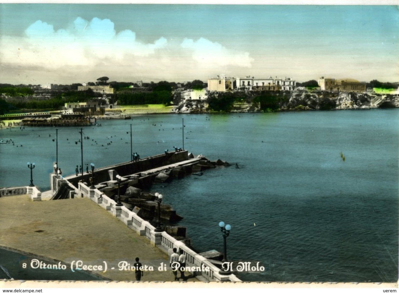 PUGLIA - LECCE - OTRANTO RIVIERA DI PONENTE IL MOLO Formato Grande - Viaggiata Nel 1956 - Condizioni Buone - Lecce