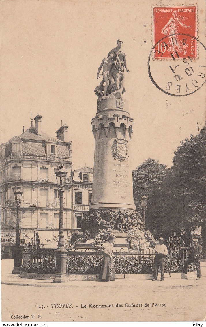 10 - TROYES - Le Monument Des Enfants De L'Aube - Troyes