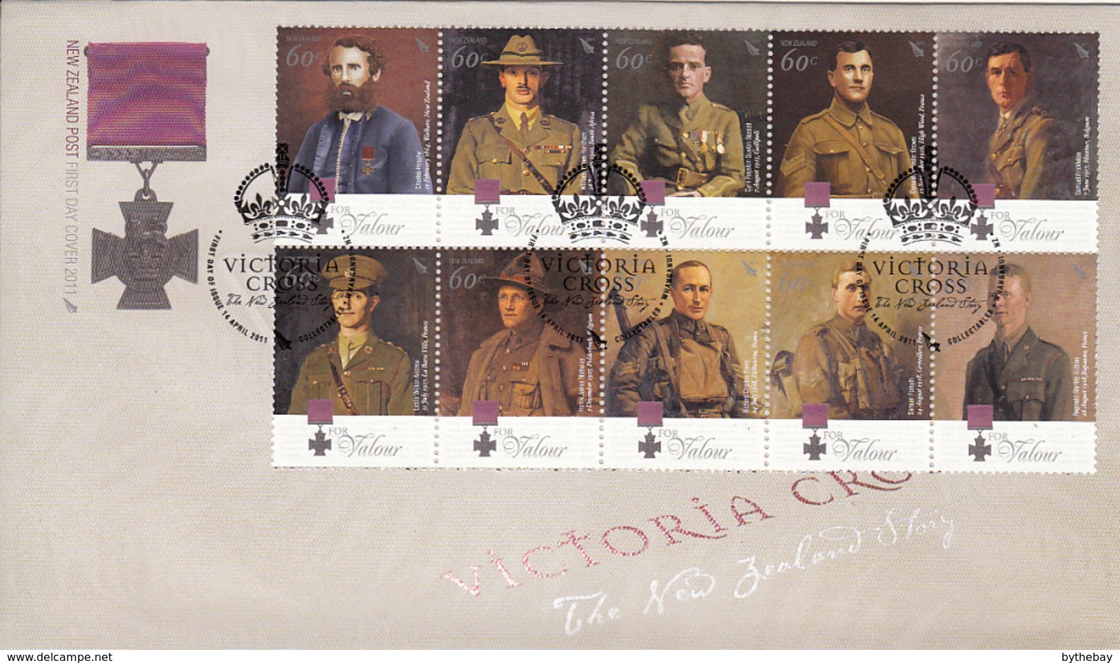 New Zealand 2011 FDC New Zealand's Victoria Cross Recipients Set Of 22 - FDC