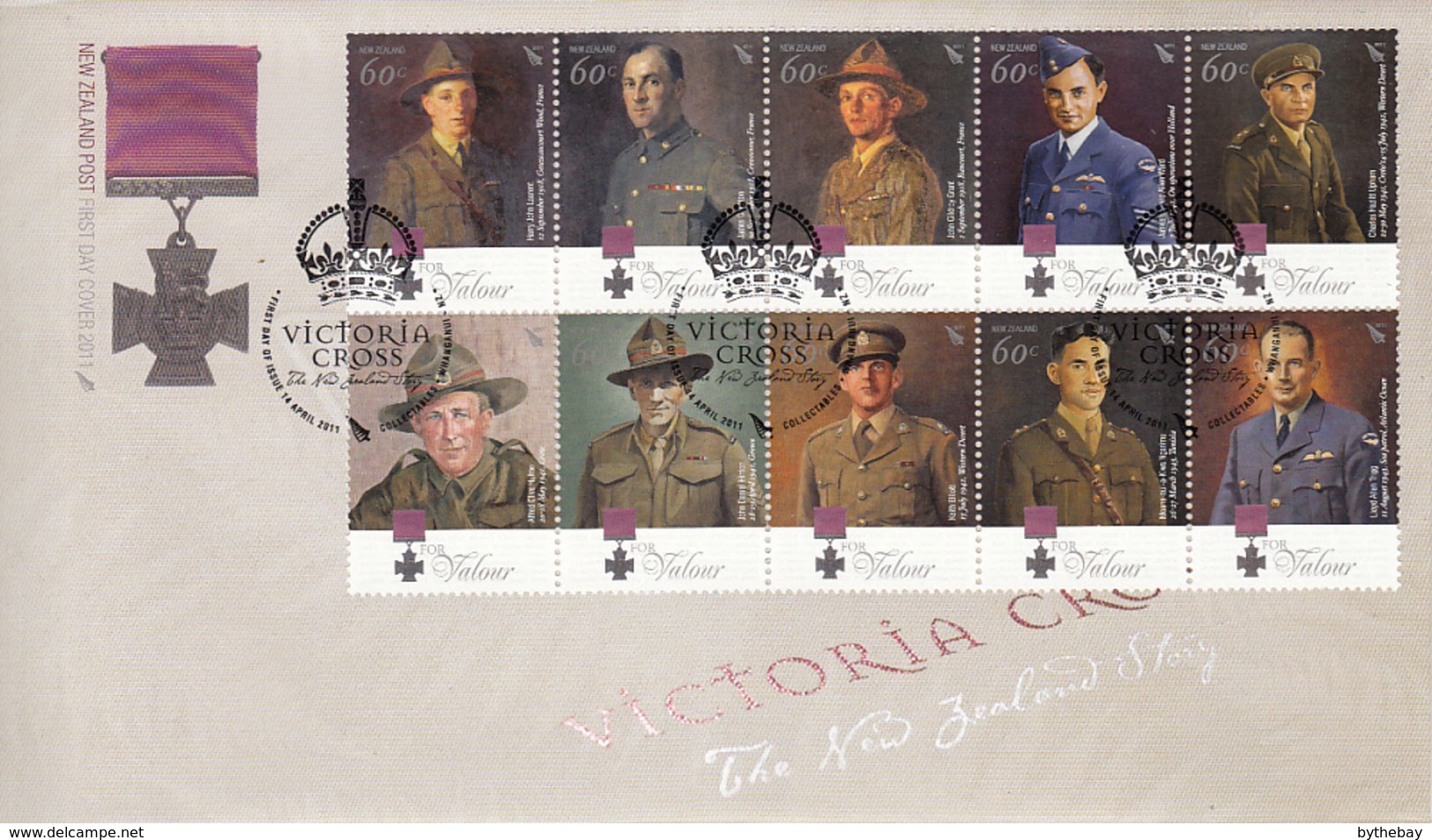 New Zealand 2011 FDC New Zealand's Victoria Cross Recipients Set Of 22 - FDC