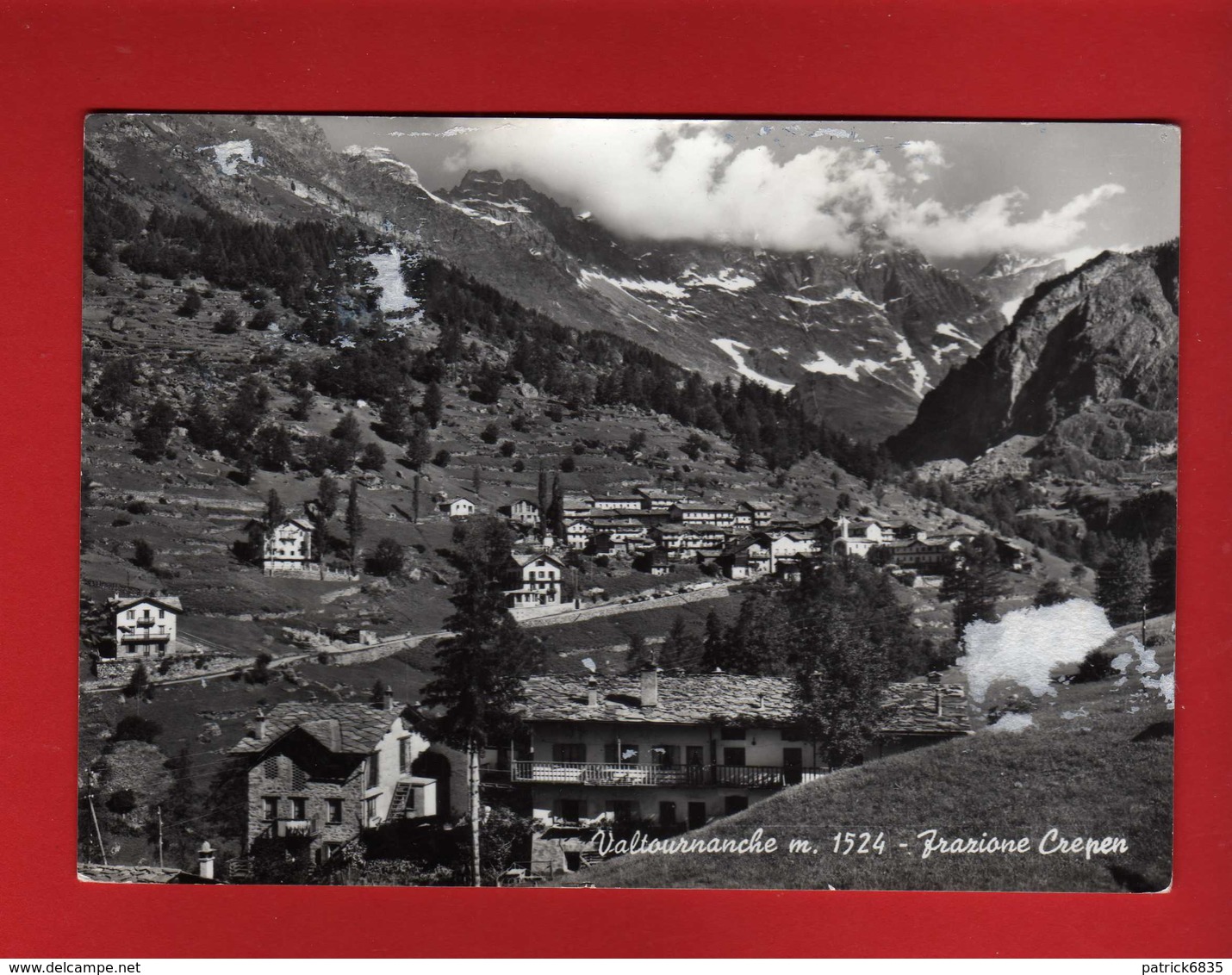 Valle D'Aosta - VALTOURNANCHE Frazione CREPEN..  Viaggiata 1962.  Vedi Descrizione - Altri & Non Classificati