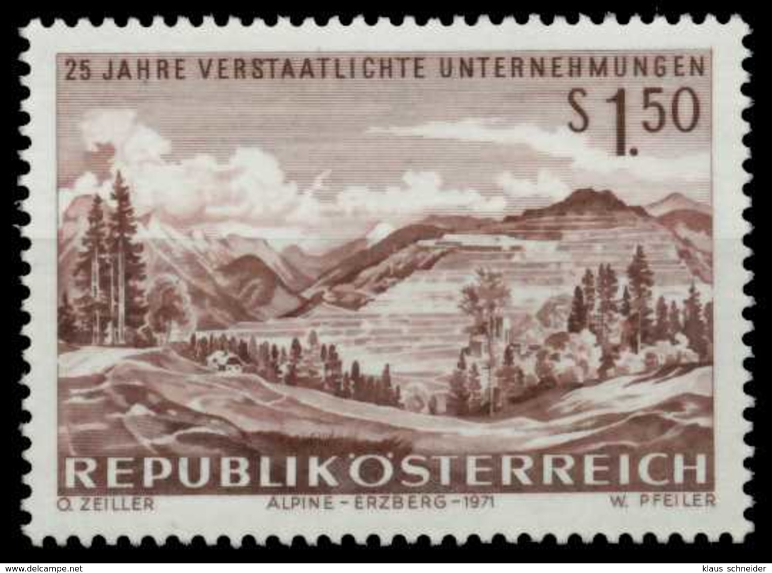 ÖSTERREICH 1971 Nr 1373 Postfrisch S5AD986 - Neufs