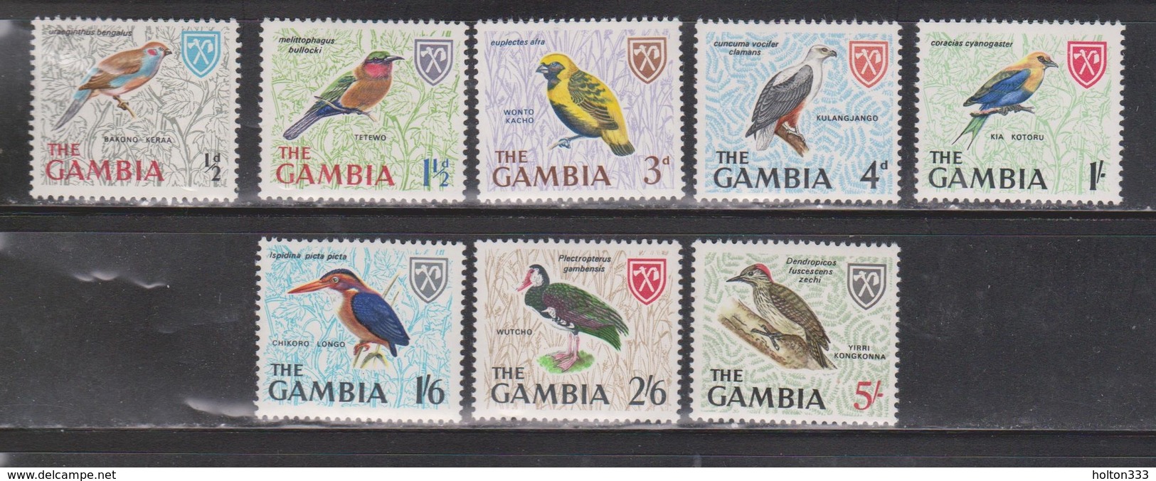 GAMBIA Scott # Between 215 - 225 MNH - Birds - Gambia (1965-...)