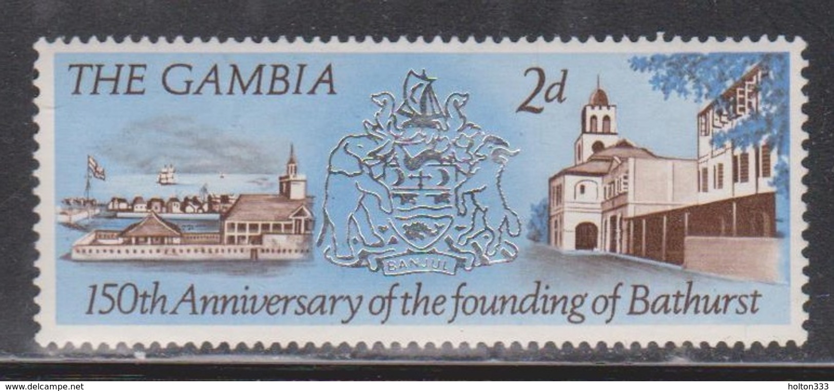 GAMBIA Scott # 229 MH - 150th Anniversary Of Bathurst - Gambia (1965-...)