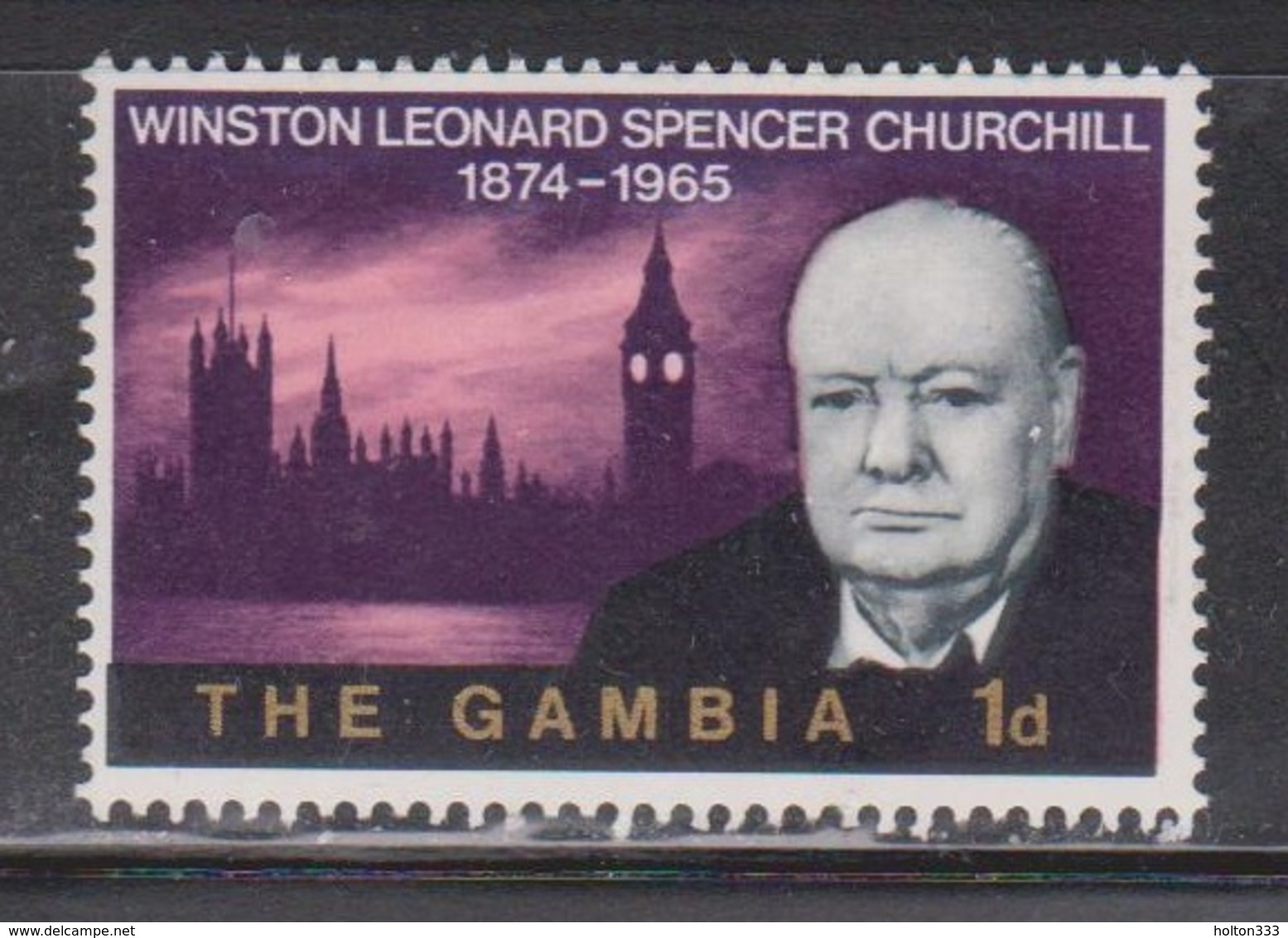 GAMBIA Scott # 212 MH - Sir Winston Churchill - Gambia (1965-...)