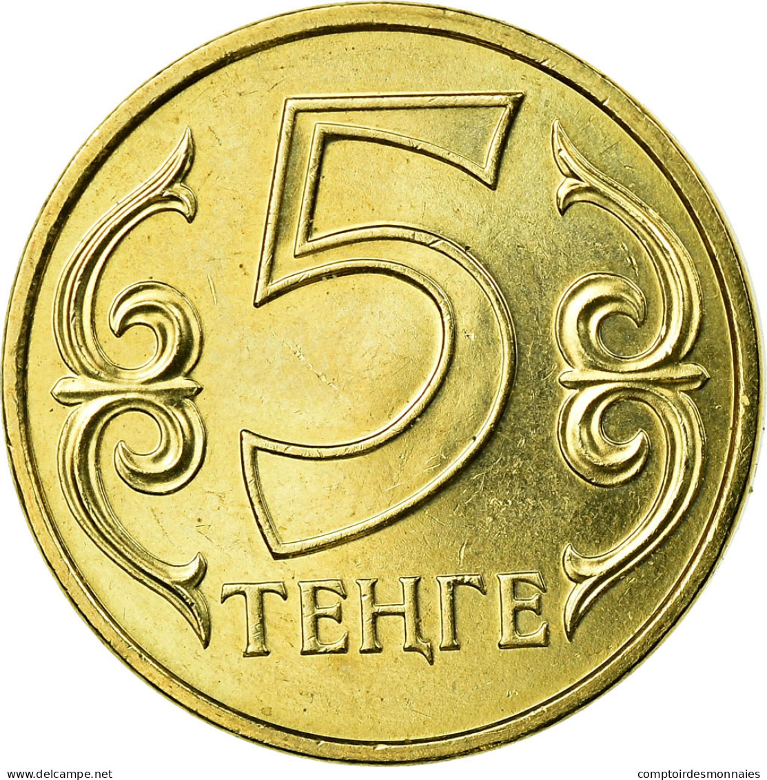 Monnaie, Kazakhstan, 5 Tenge, 2002, Kazakhstan Mint, TTB, Nickel-brass, KM:24 - Kazakhstan