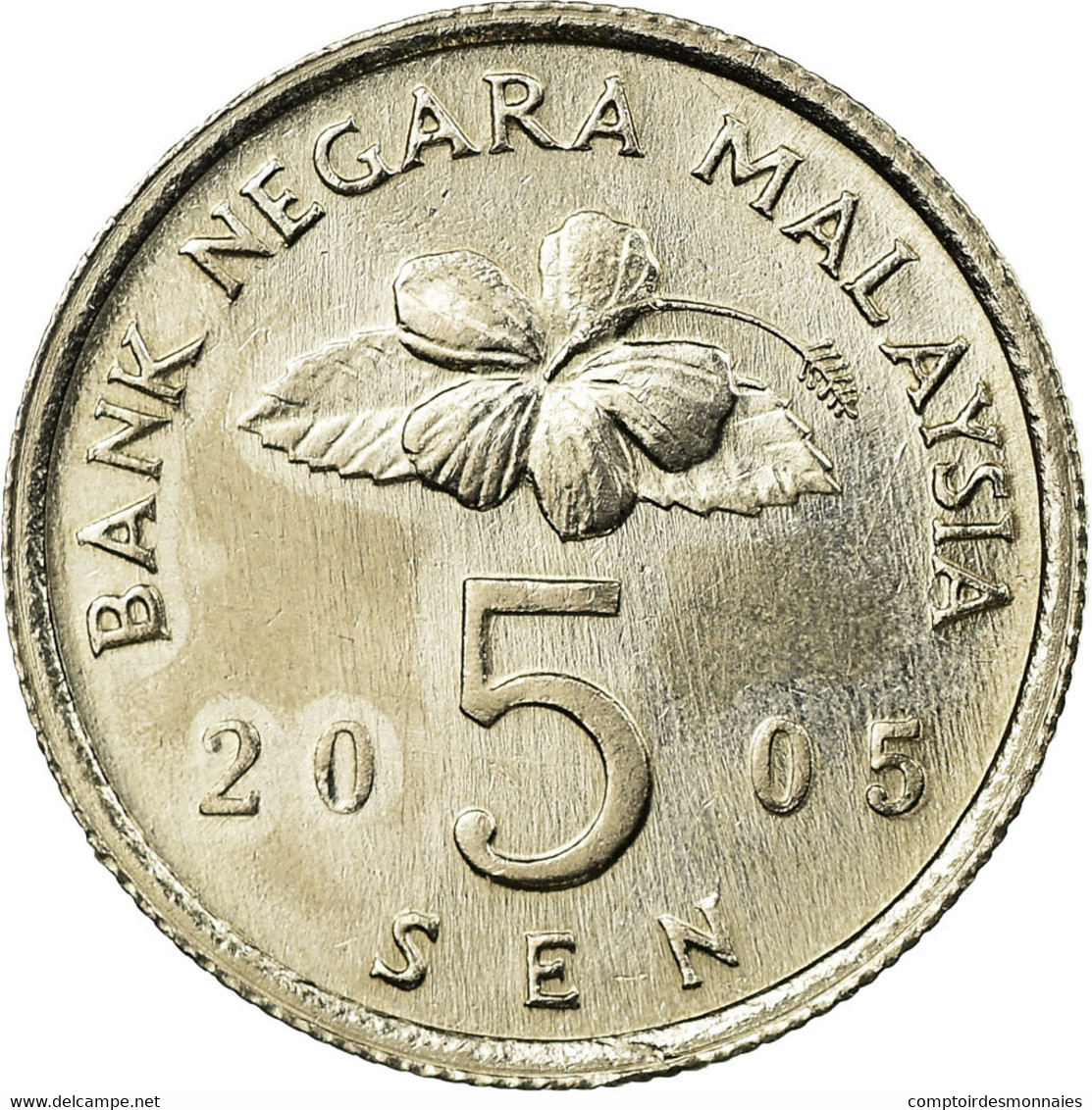 Monnaie, Malaysie, 5 Sen, 2005, TTB, Copper-nickel, KM:50 - Malaysie