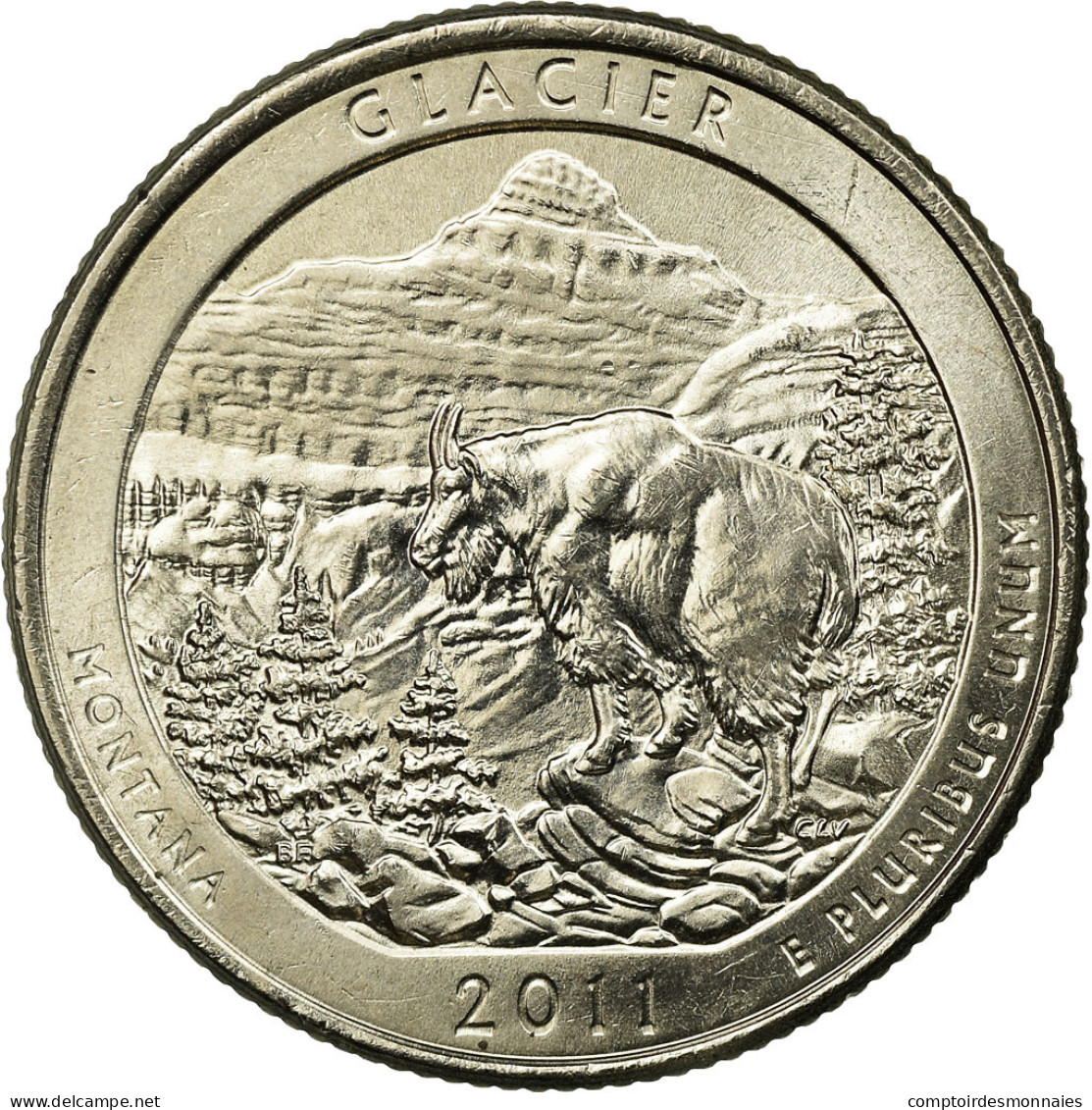 Monnaie, États-Unis, Quarter, 2011, U.S. Mint, Philadelphie, TTB, Copper-Nickel - 2010-...: National Parks