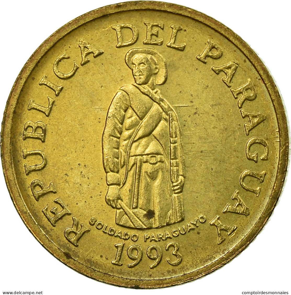 Monnaie, Paraguay, Guarani, 1993, TTB, Brass Plated Steel, KM:192 - Paraguay