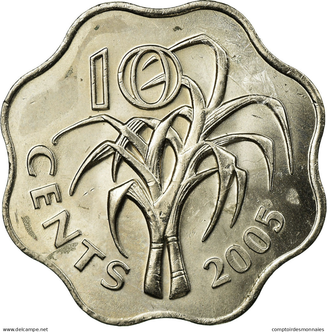 Monnaie, Swaziland, King Msawati III, 10 Cents, 2005, British Royal Mint, TTB - Swasiland