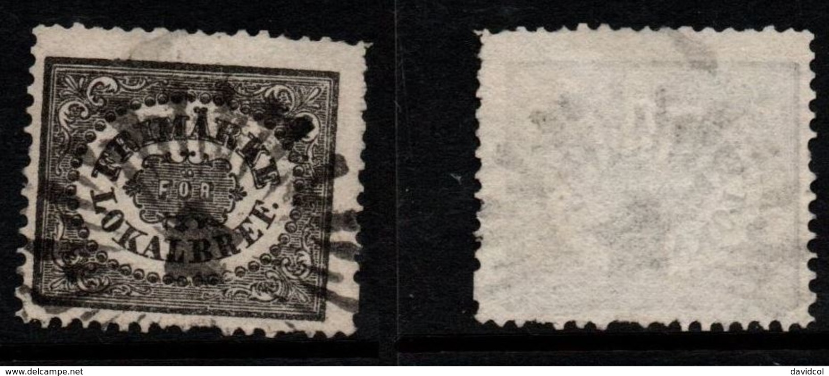 P585. SWEDEN 1856-1862. SC#: LXI S1 -USED - STAMPS FOR CITY POSTAGE -SCV: US$ 375.00 ++ - Emissioni Locali