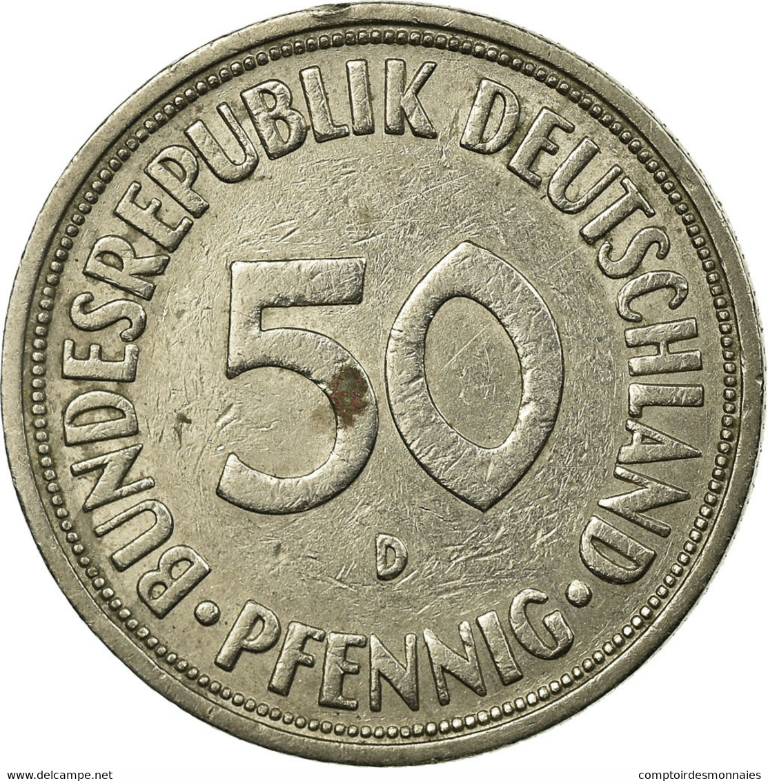 Monnaie, République Fédérale Allemande, 50 Pfennig, 1950, Munich, TTB - 50 Pfennig