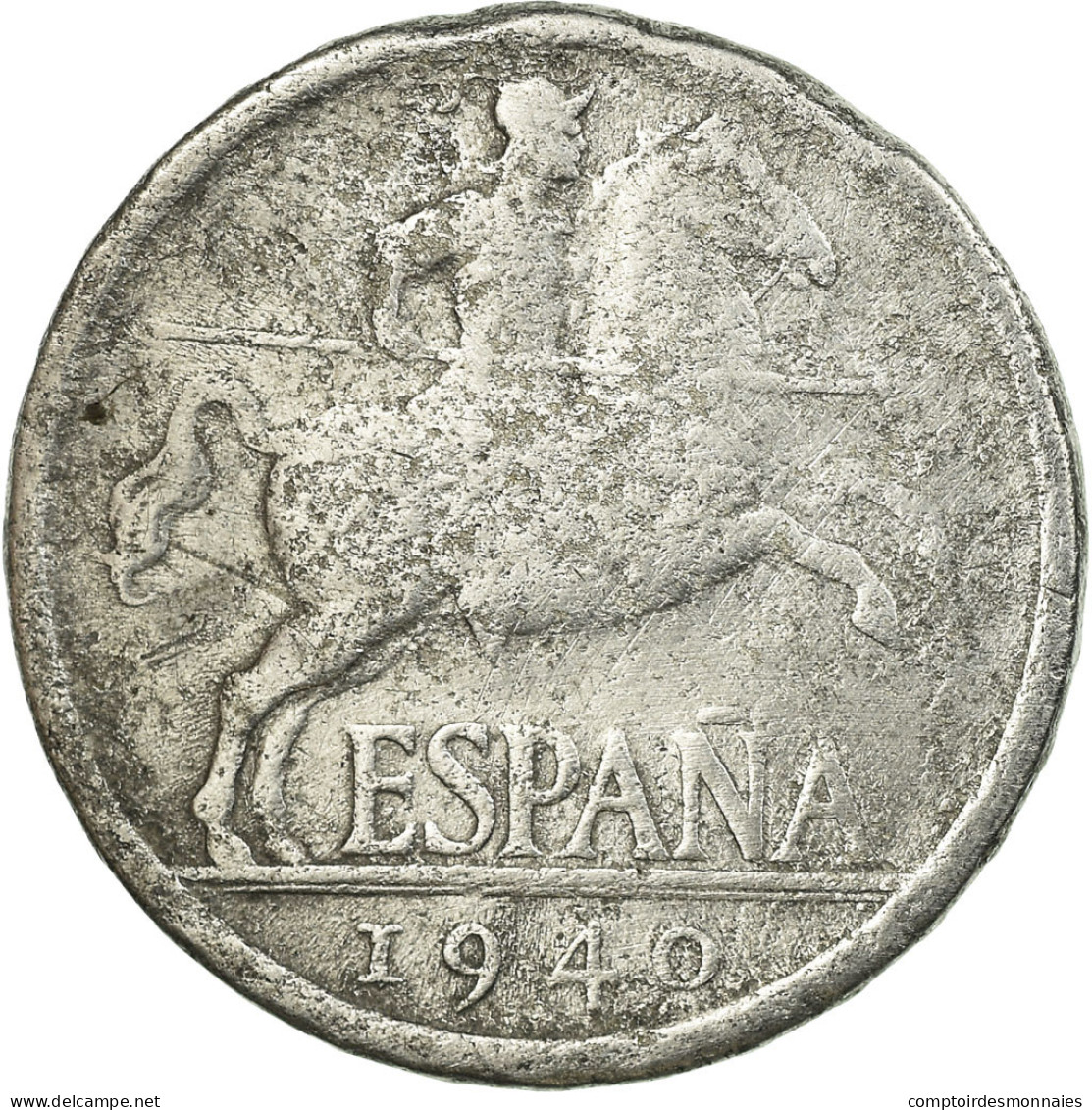 Monnaie, Espagne, 5 Centimos, 1940, TB, Aluminium, KM:765 - 5 Centimos