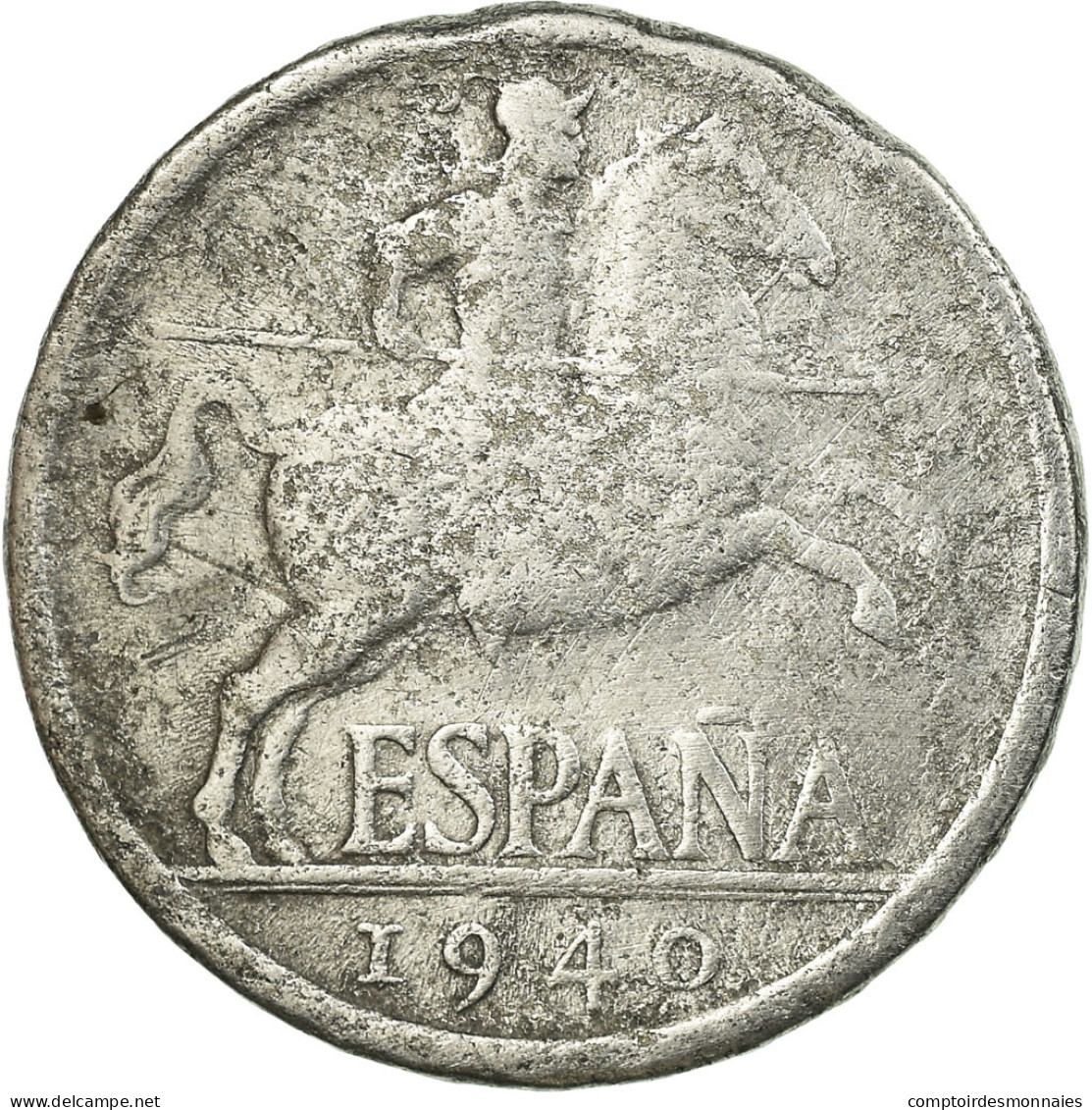 Monnaie, Espagne, 5 Centimos, 1940, TB, Aluminium, KM:765 - 5 Centiemen