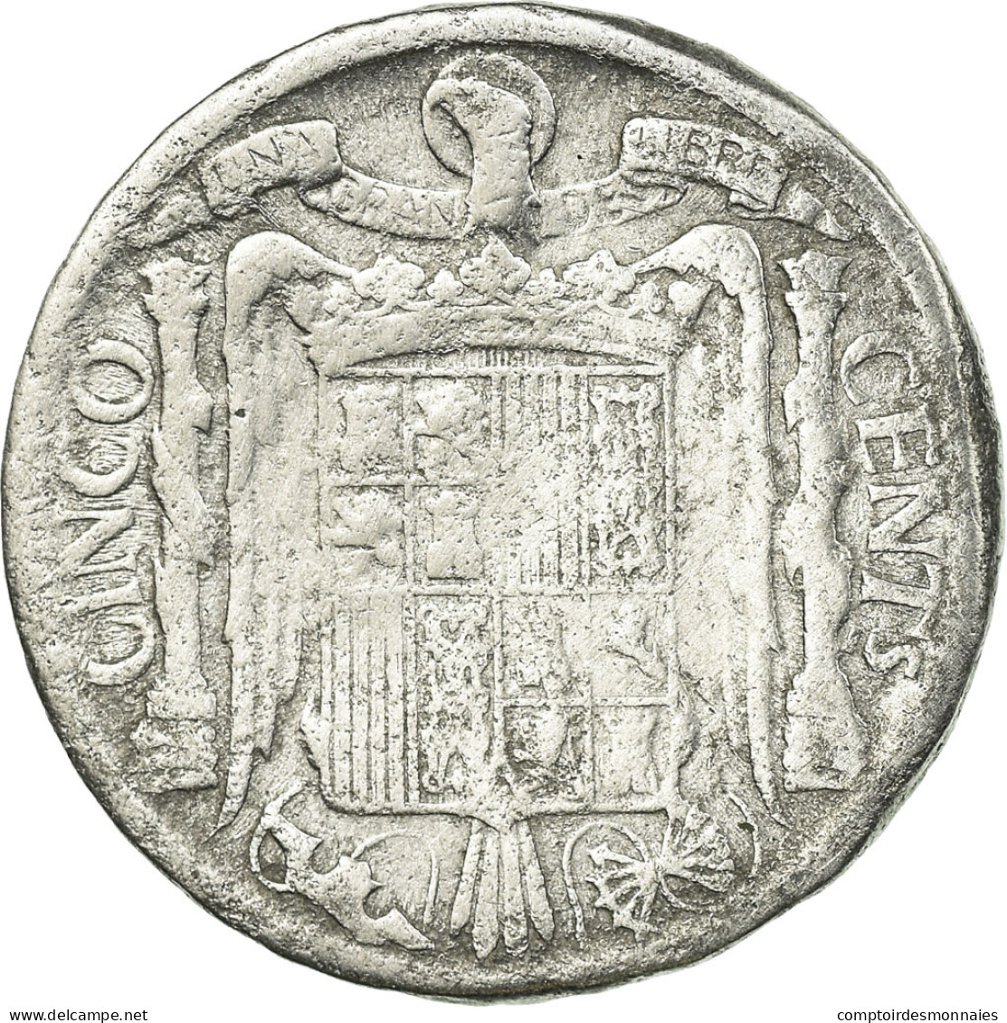 Monnaie, Espagne, 5 Centimos, 1940, TB, Aluminium, KM:765 - 5 Centimos