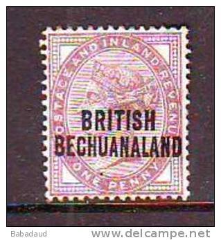 SOUTH AFRICA BRITISH BECHUANALAND 1891 1d Mh * Pin Hole - Other & Unclassified