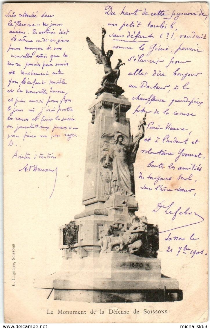 51gk 1546 CPA - LE MONUMENT DE LA DEFENSE DE SOISSONS - Soissons