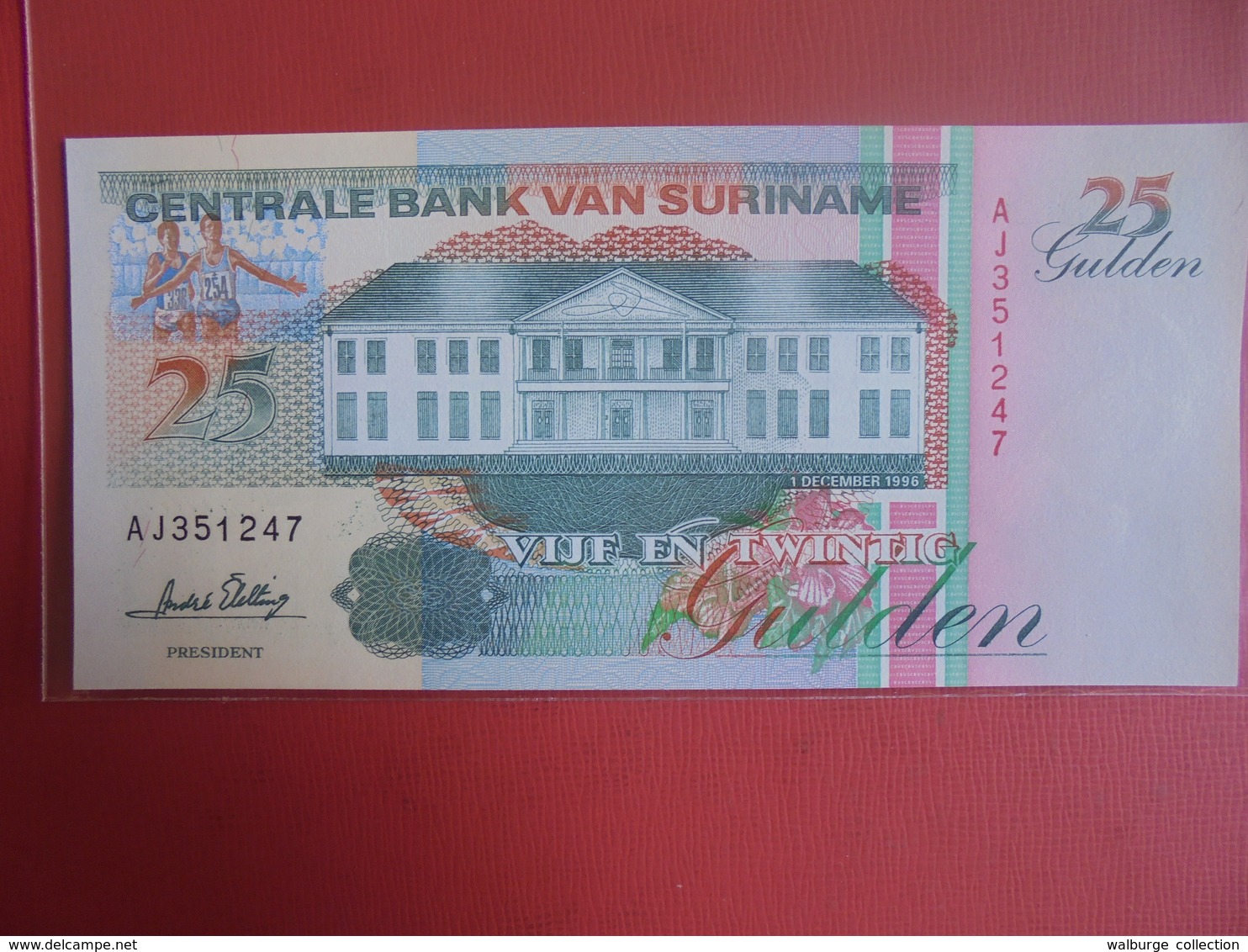 SURINAME 25 GULDEN 1996 PEU CIRCULER/NEUF - Surinam