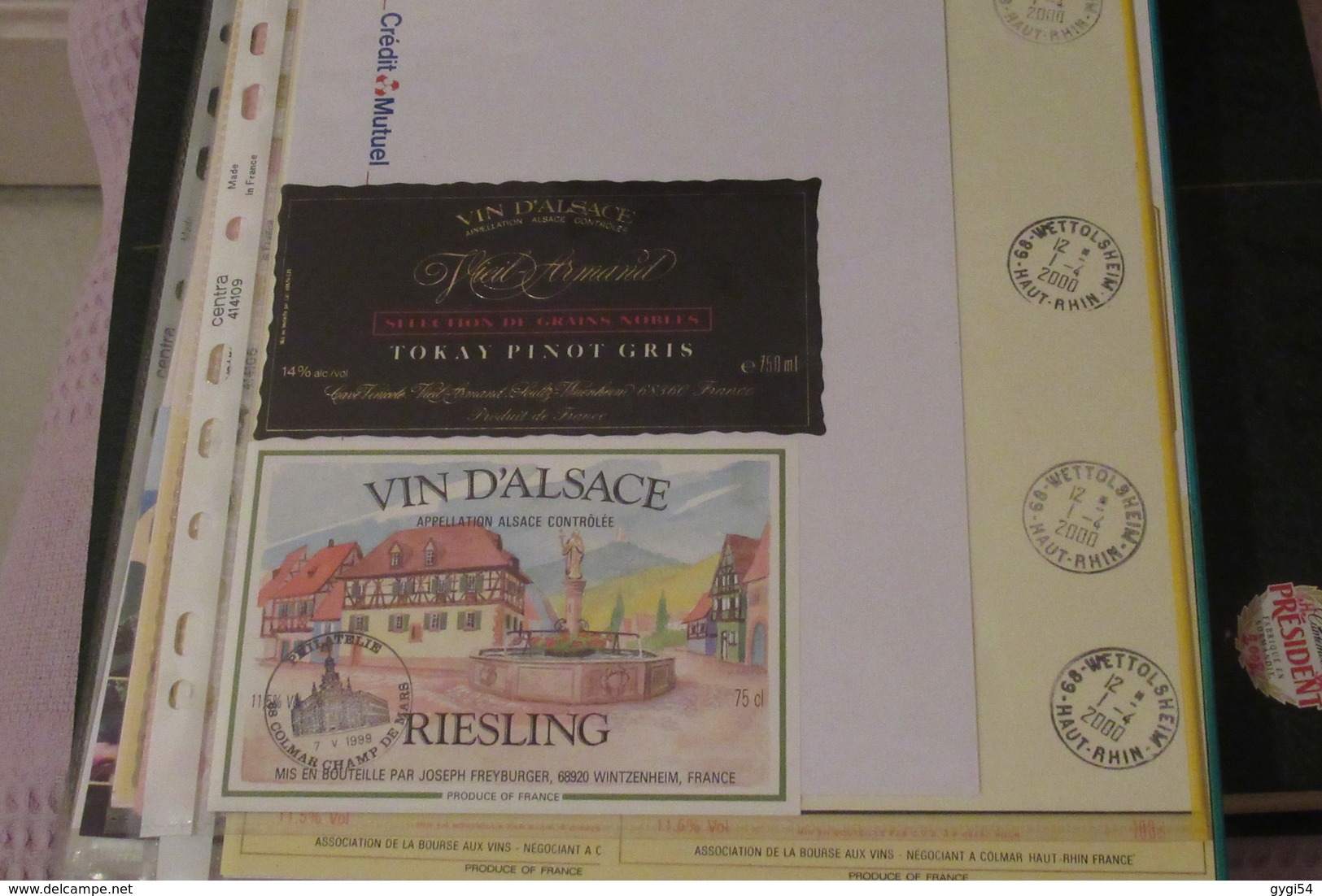 150  Etiquettes De Vins D ' ALSACE  Blanc Ou Rouge - Collections & Sets