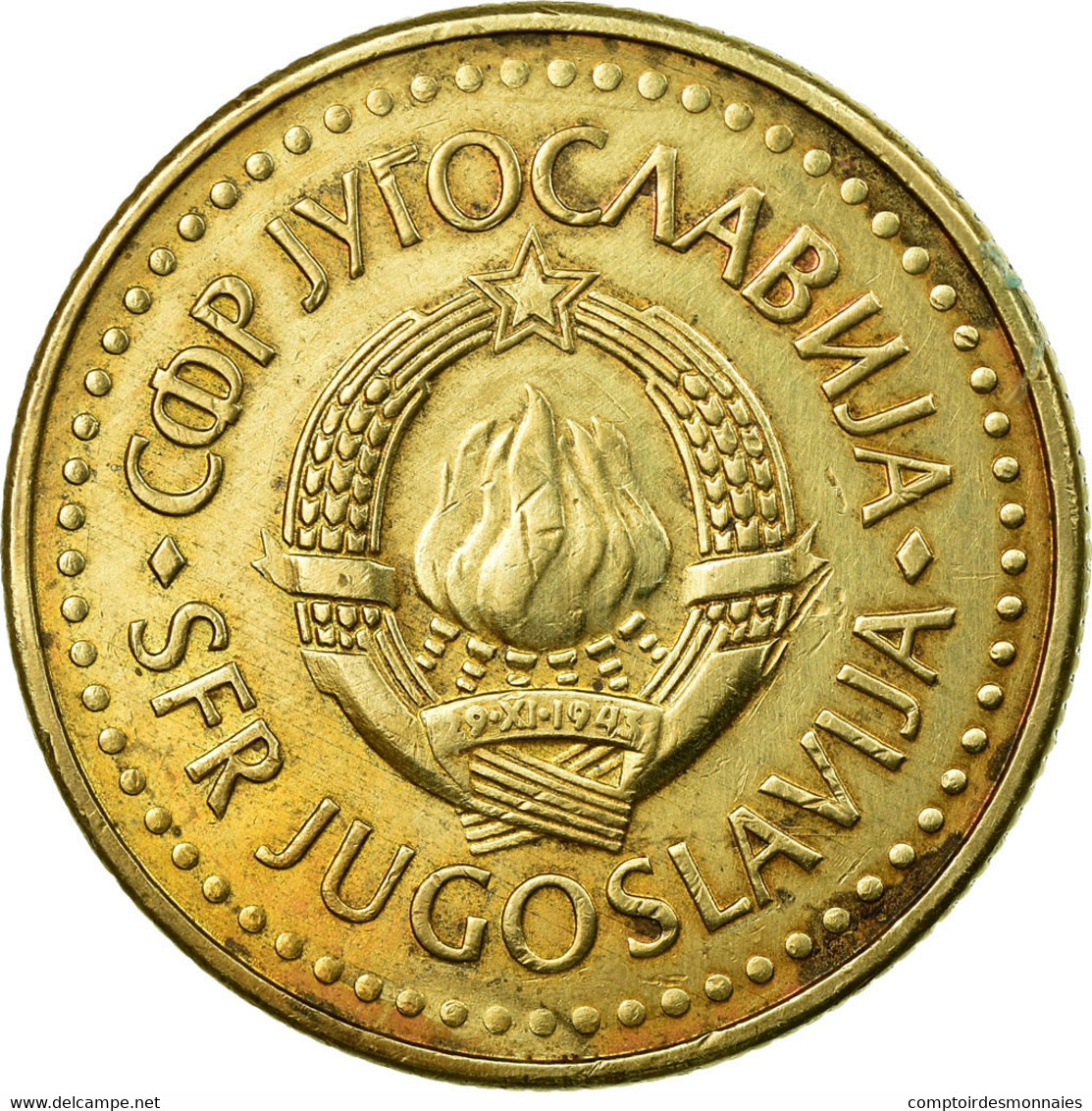 Monnaie, Yougoslavie, 5 Dinara, 1986, TTB, Nickel-brass, KM:88 - Joegoslavië