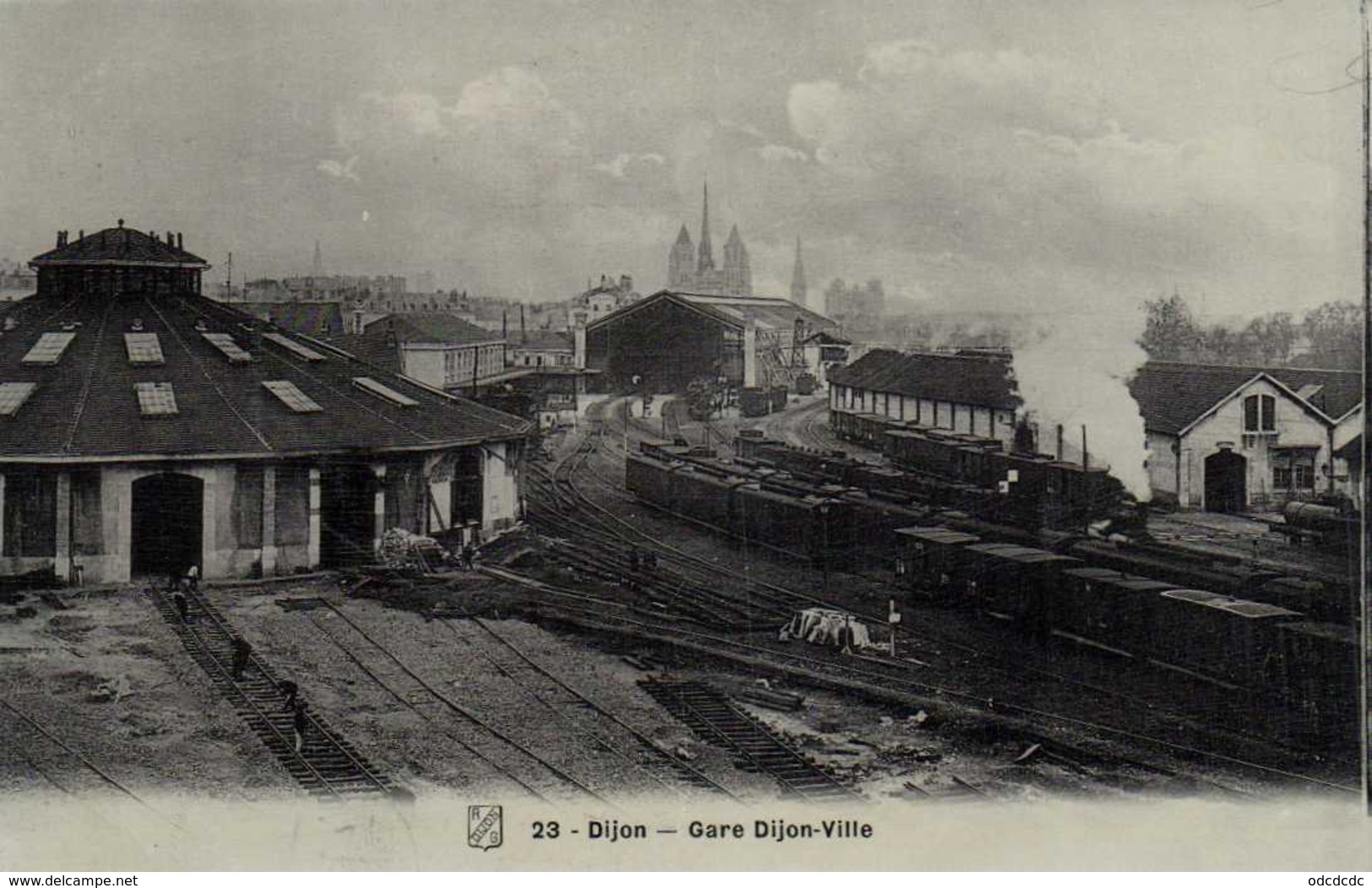 DIJON  Gare Dijon Ville Train à Vapeur RV - Dijon