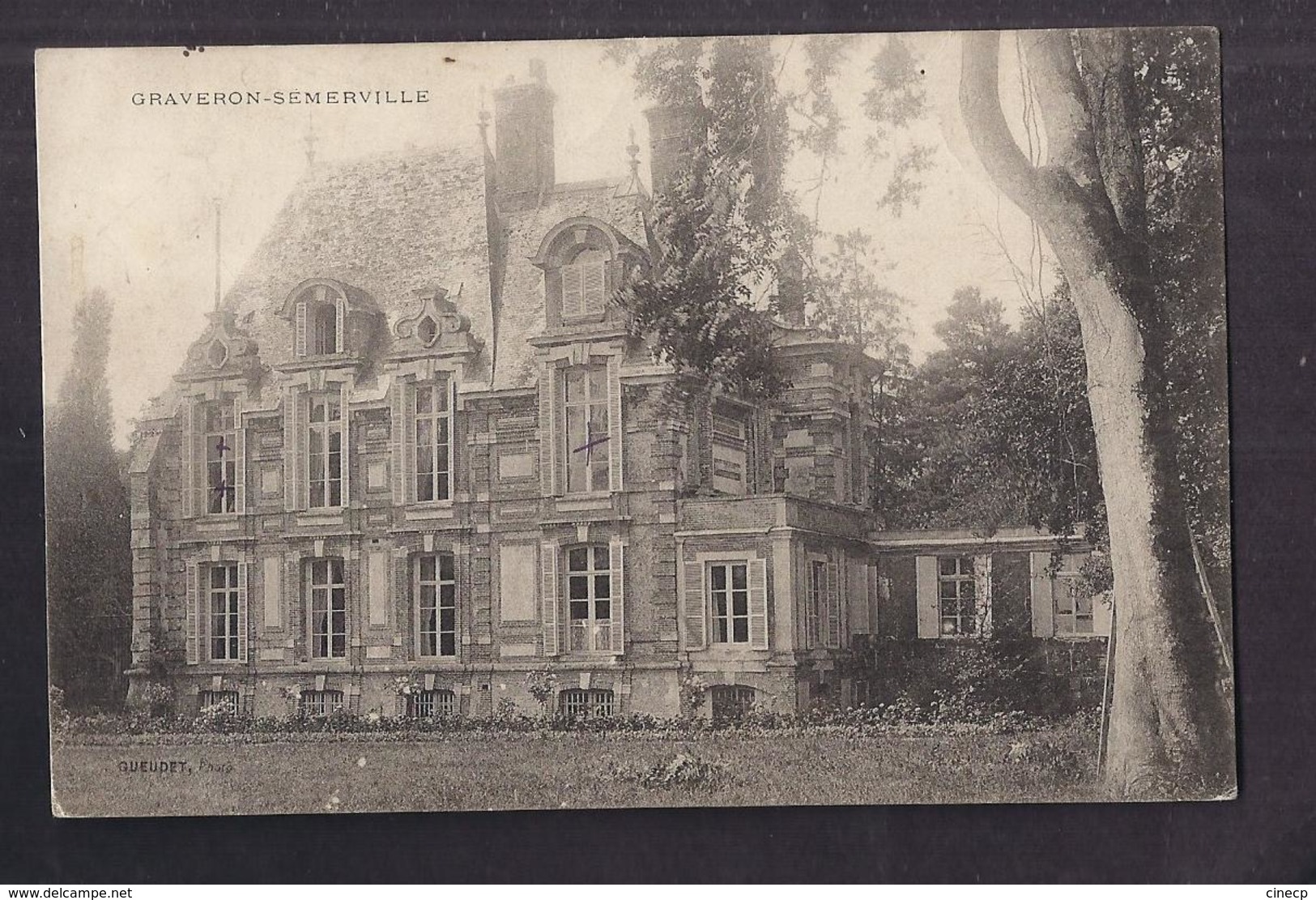 CPA 27 - GRAVERON SEMERVILLE - TB  PLAN Du Château Et Sa Façade ( Pas De Libellé ) - Altri & Non Classificati