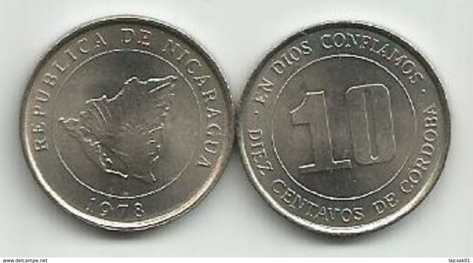 Nicaragua 10 Centavos 1978.   KM#31 High Grade - Nicaragua