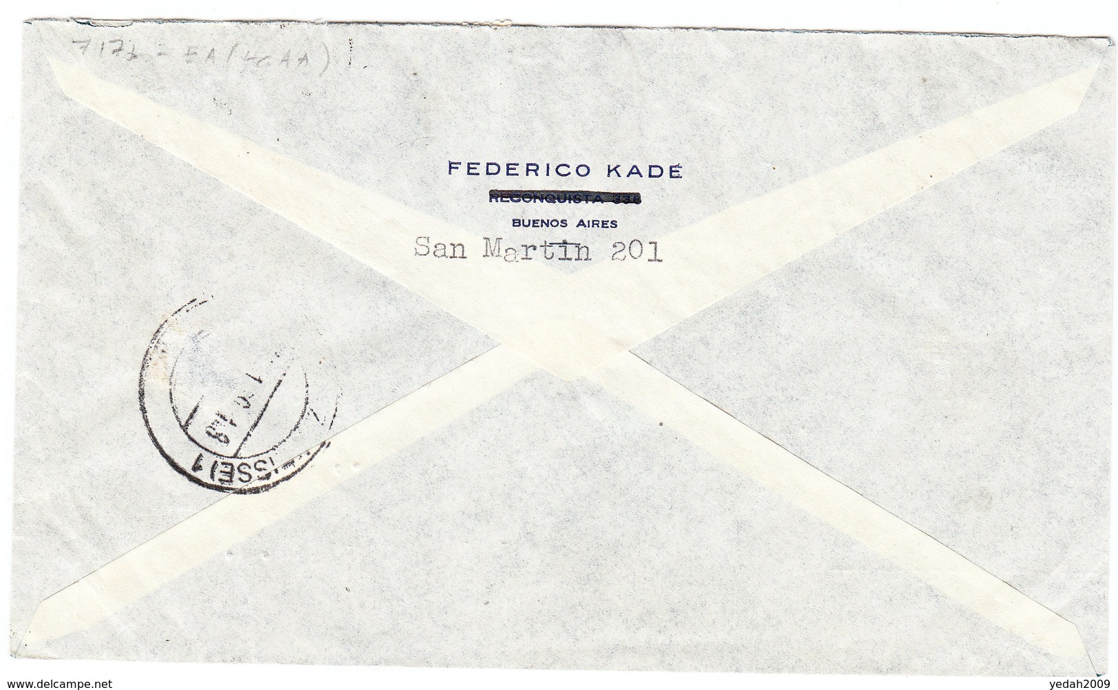 ARGENTINA AIRMAIL COVER 1939 - Altri & Non Classificati