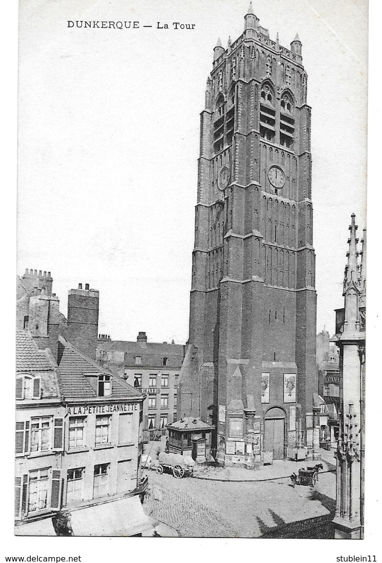 Dunkerque (Nord)  Beffroi + Hôtel-de-Ville     LES 2 CARTES - Dunkerque