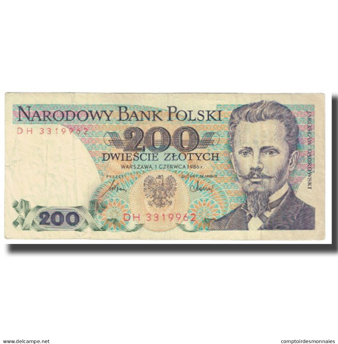 Billet, Pologne, 200 Zlotych, 1986, 1986-06-01, KM:144c, TB - Pologne