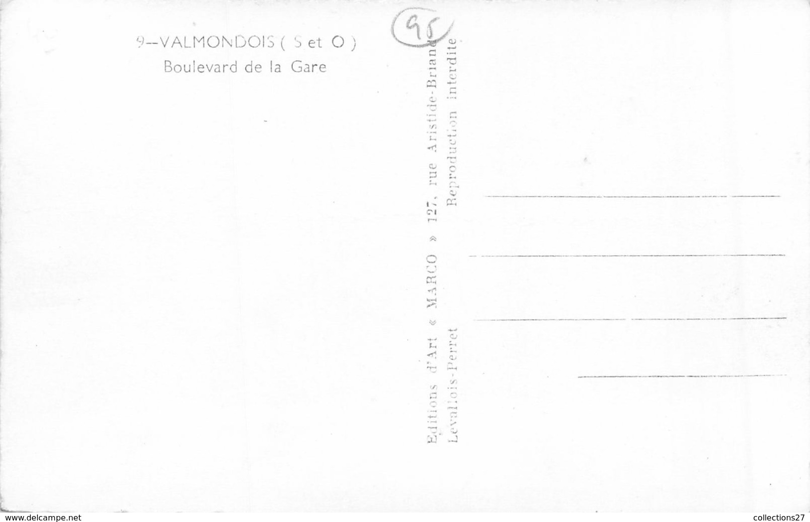 95-VAMONDOIS- BOULEVARD DE LA GARE - Valmondois