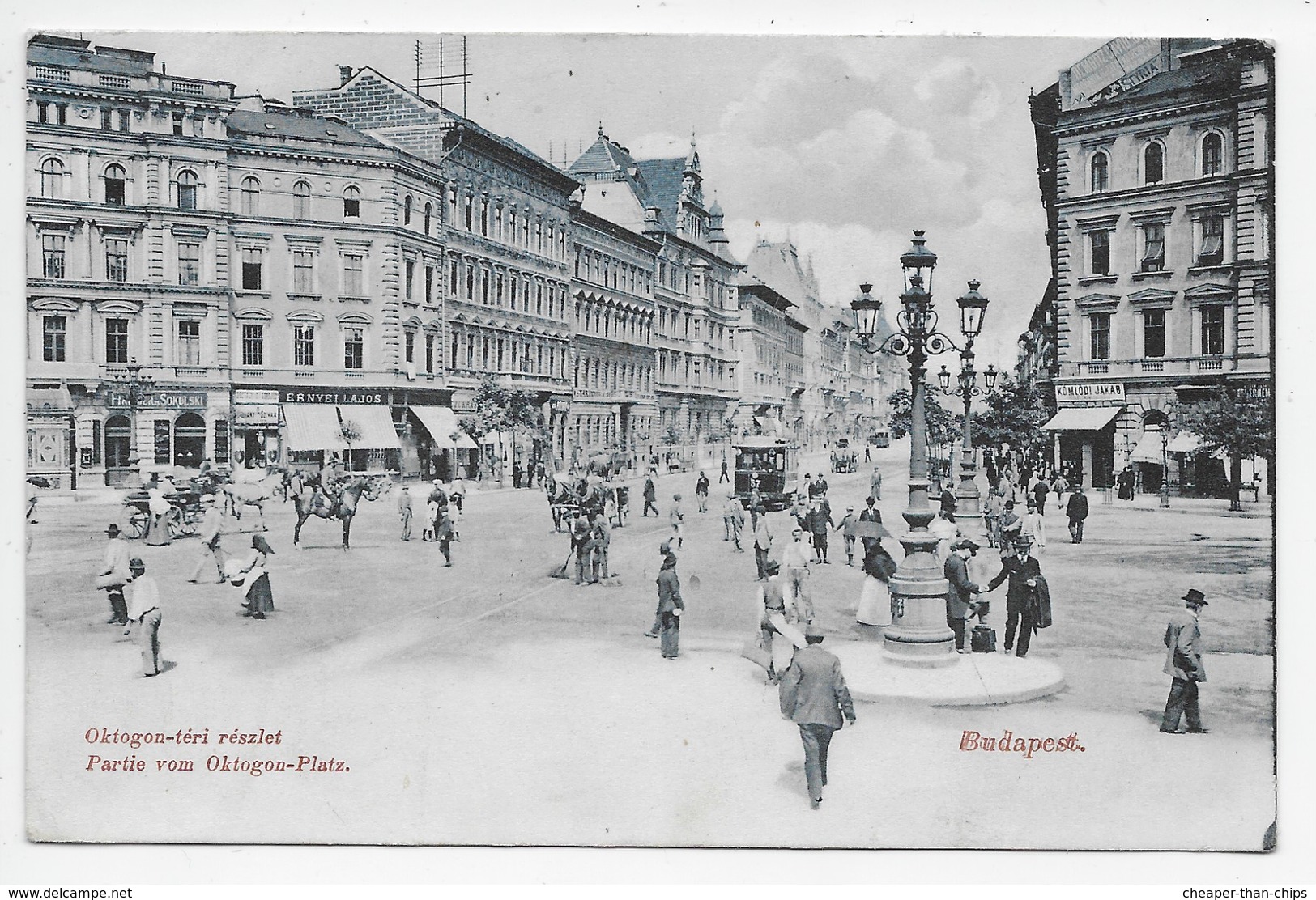 Budapest - Partie Von Oktogon Platz - Undivided Back - Hungary