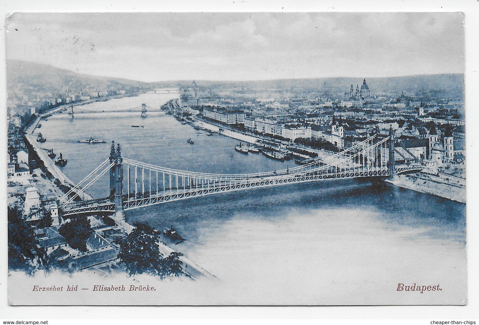 Budapest - Eliisabeth Brucke - Undivided Back - Hungary