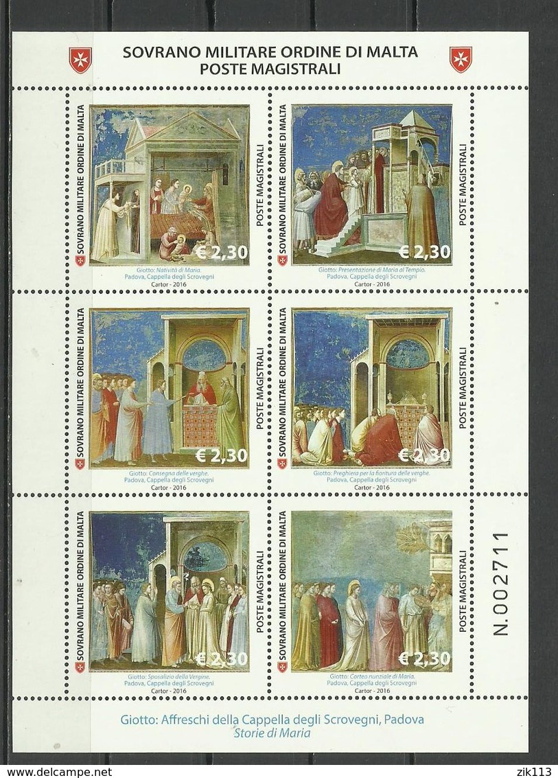 SMOM 2016 - MNH - Malte (Ordre De)