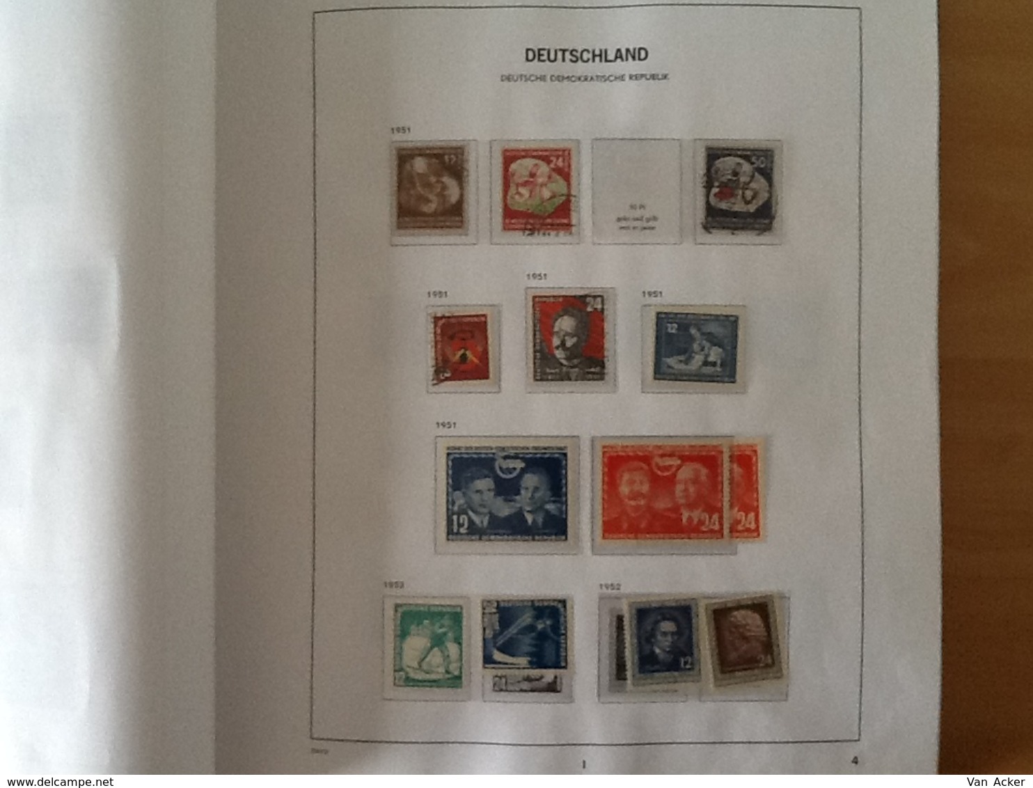 Collection East Germany 1949 till 1990 MNH/MH/used.