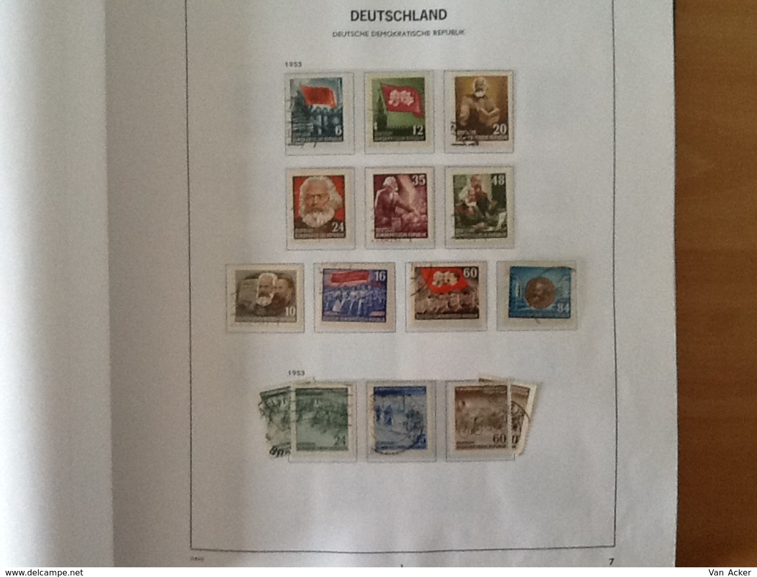 Collection East Germany 1949 till 1990 MNH/MH/used.