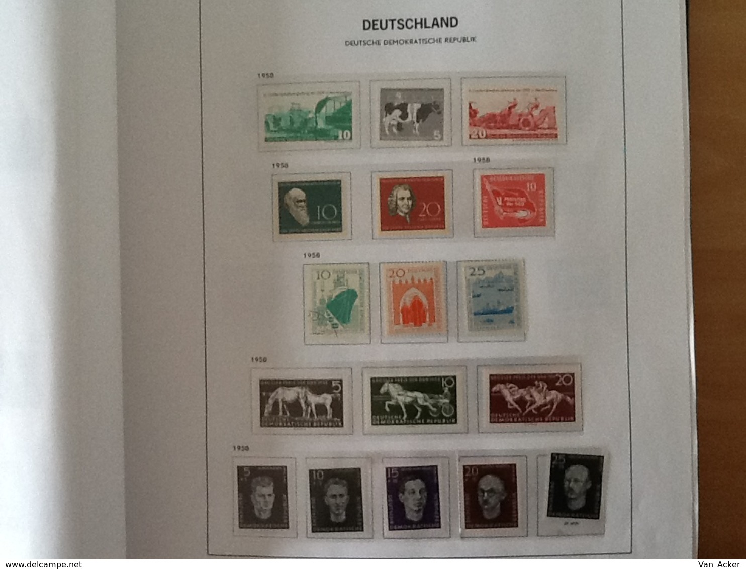 Collection East Germany 1949 till 1990 MNH/MH/used.