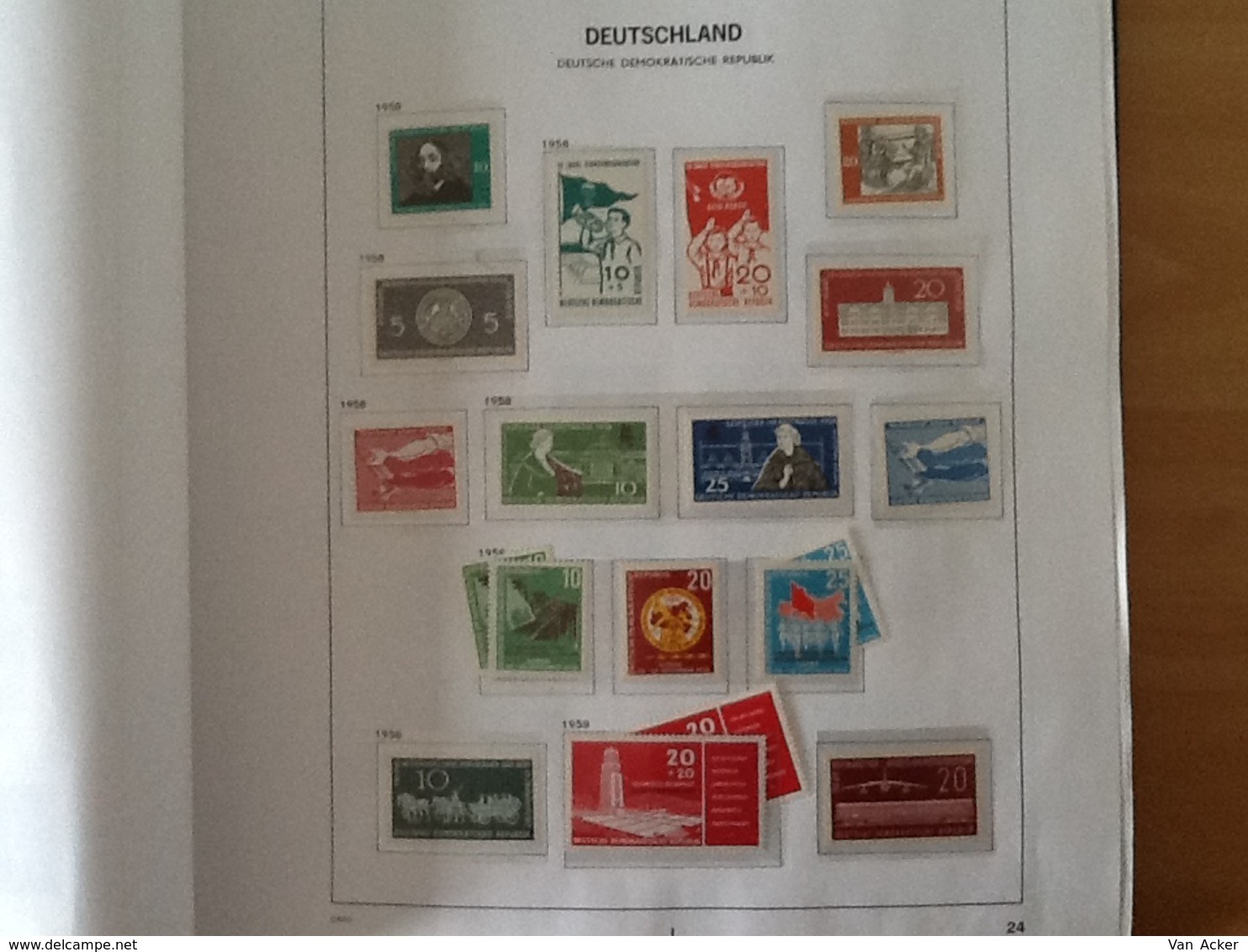 Collection East Germany 1949 till 1990 MNH/MH/used.