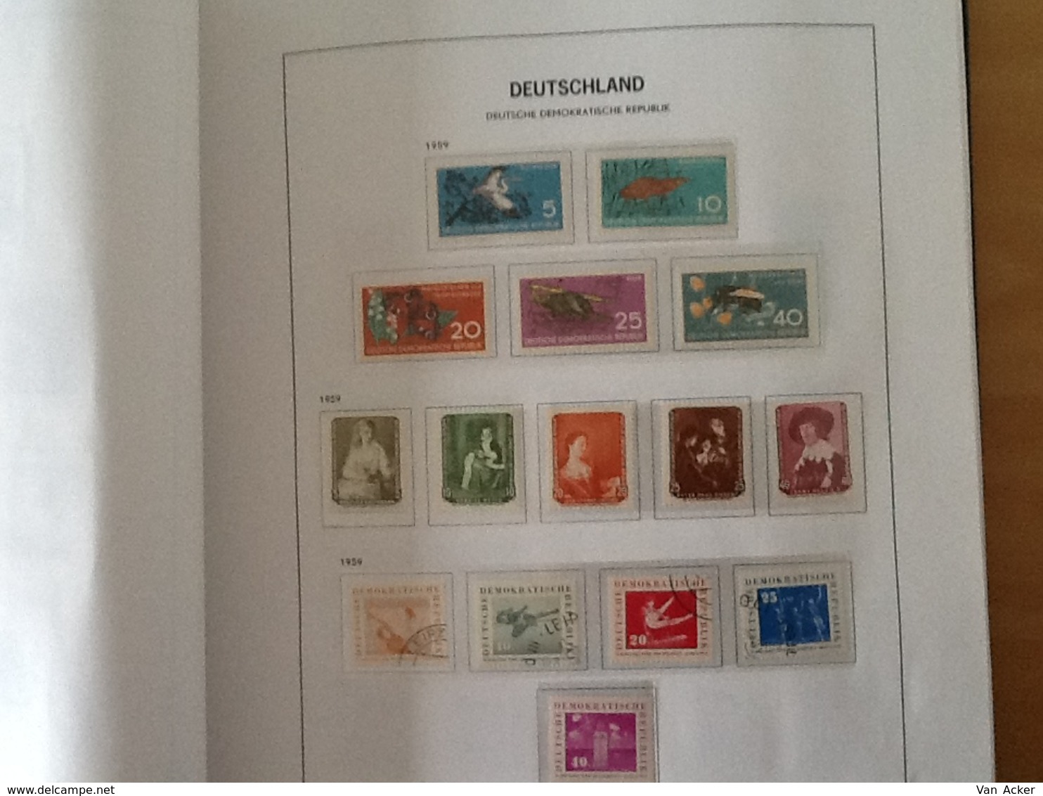 Collection East Germany 1949 till 1990 MNH/MH/used.