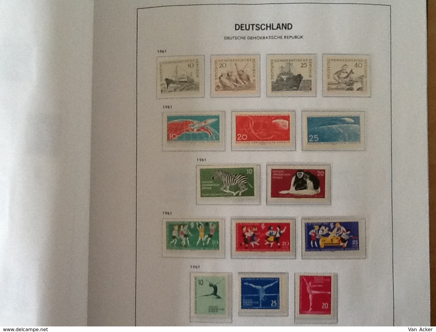 Collection East Germany 1949 till 1990 MNH/MH/used.