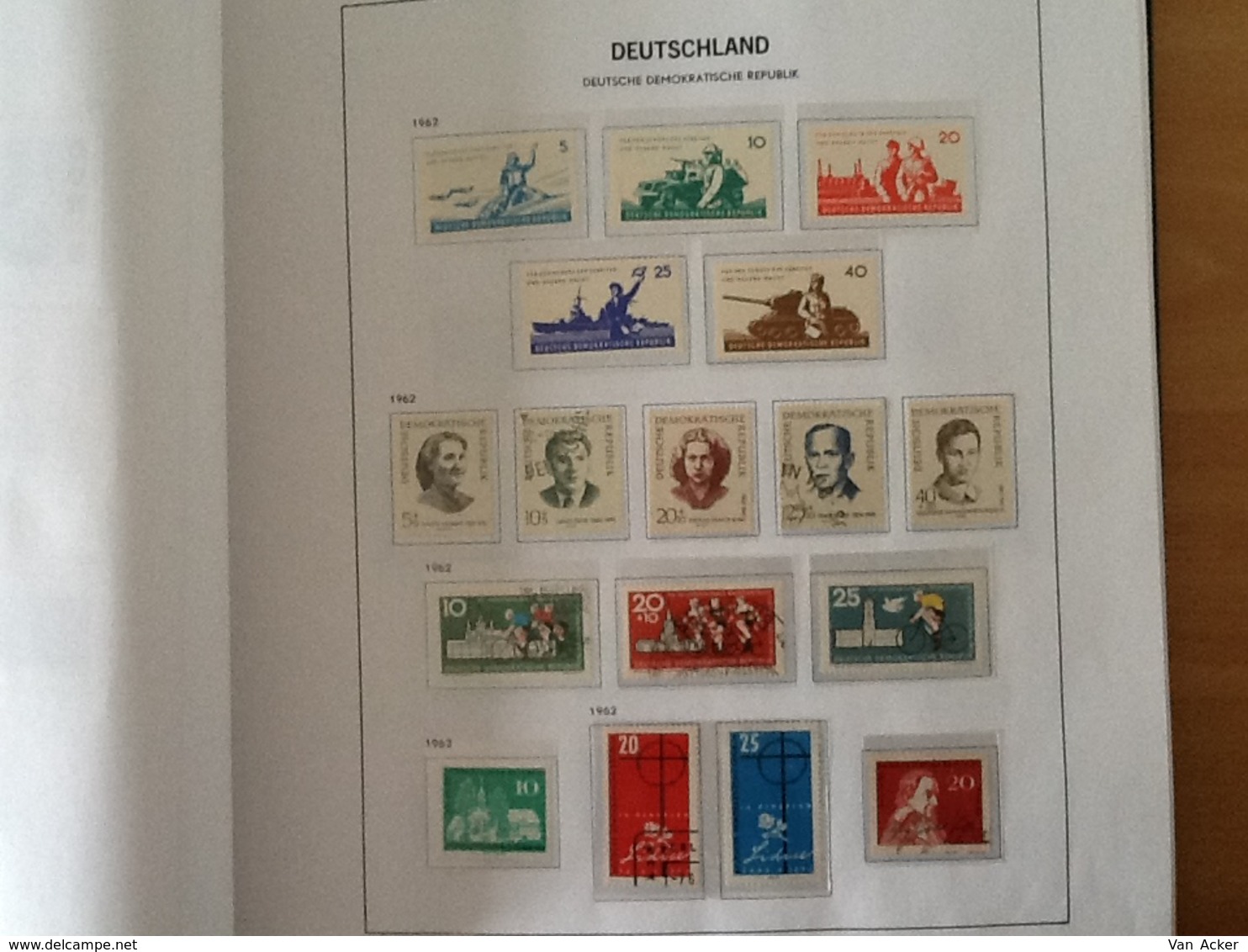 Collection East Germany 1949 till 1990 MNH/MH/used.