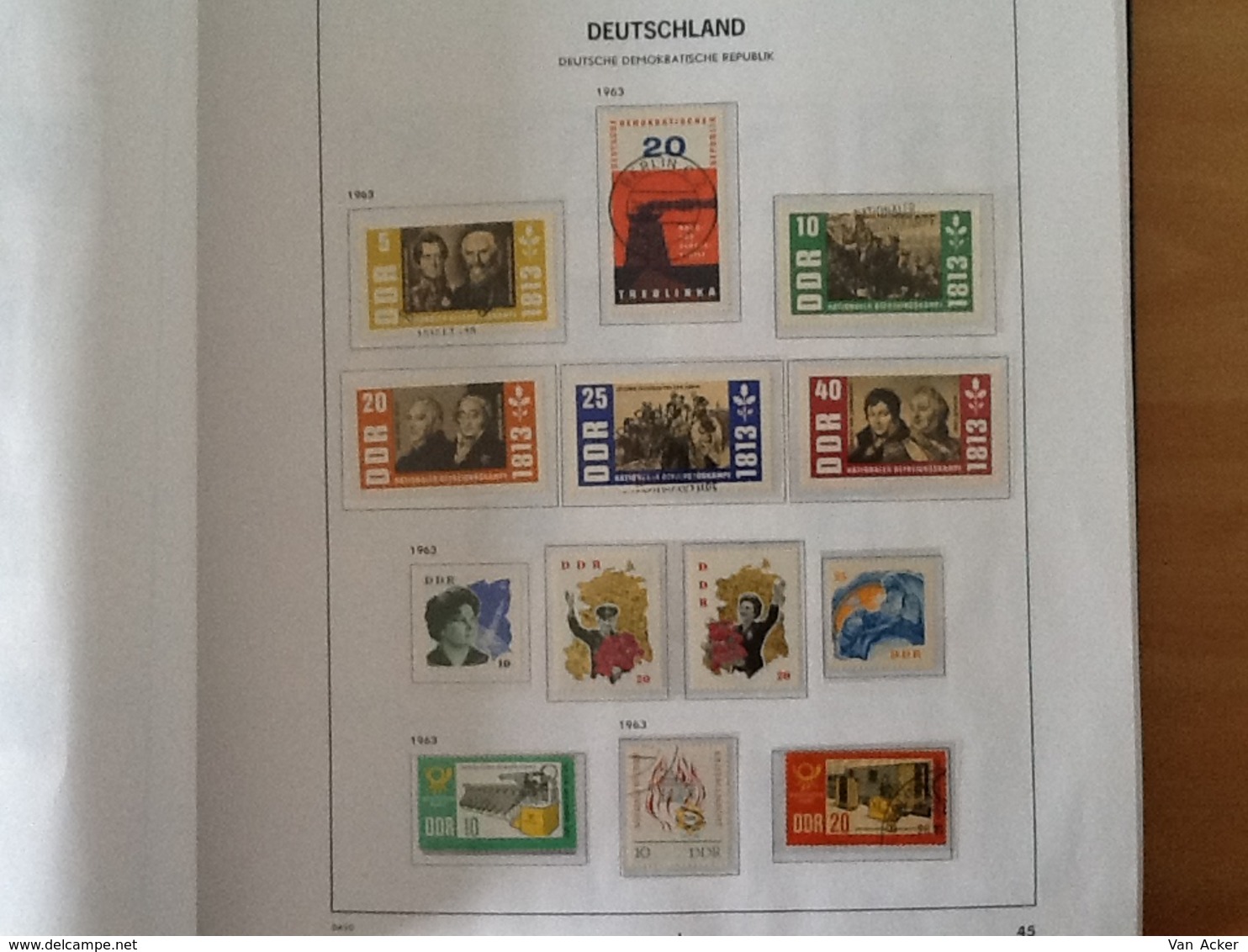 Collection East Germany 1949 till 1990 MNH/MH/used.