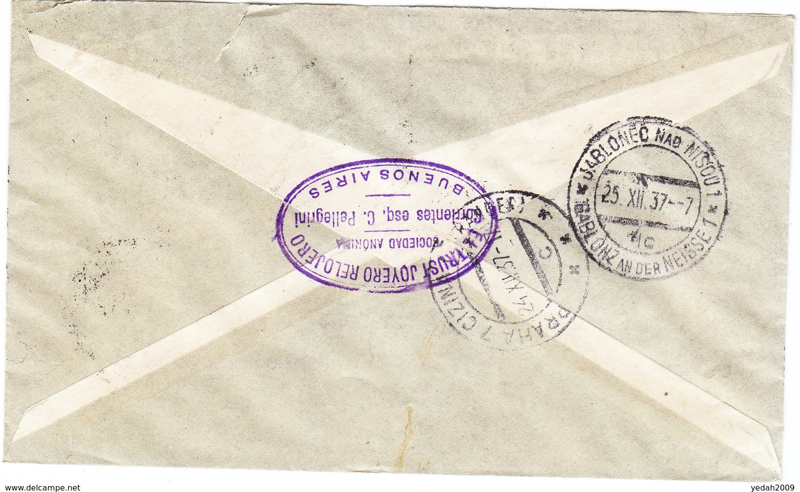 ARGENTINA AIRMAIL COVER 1937 - Otros & Sin Clasificación