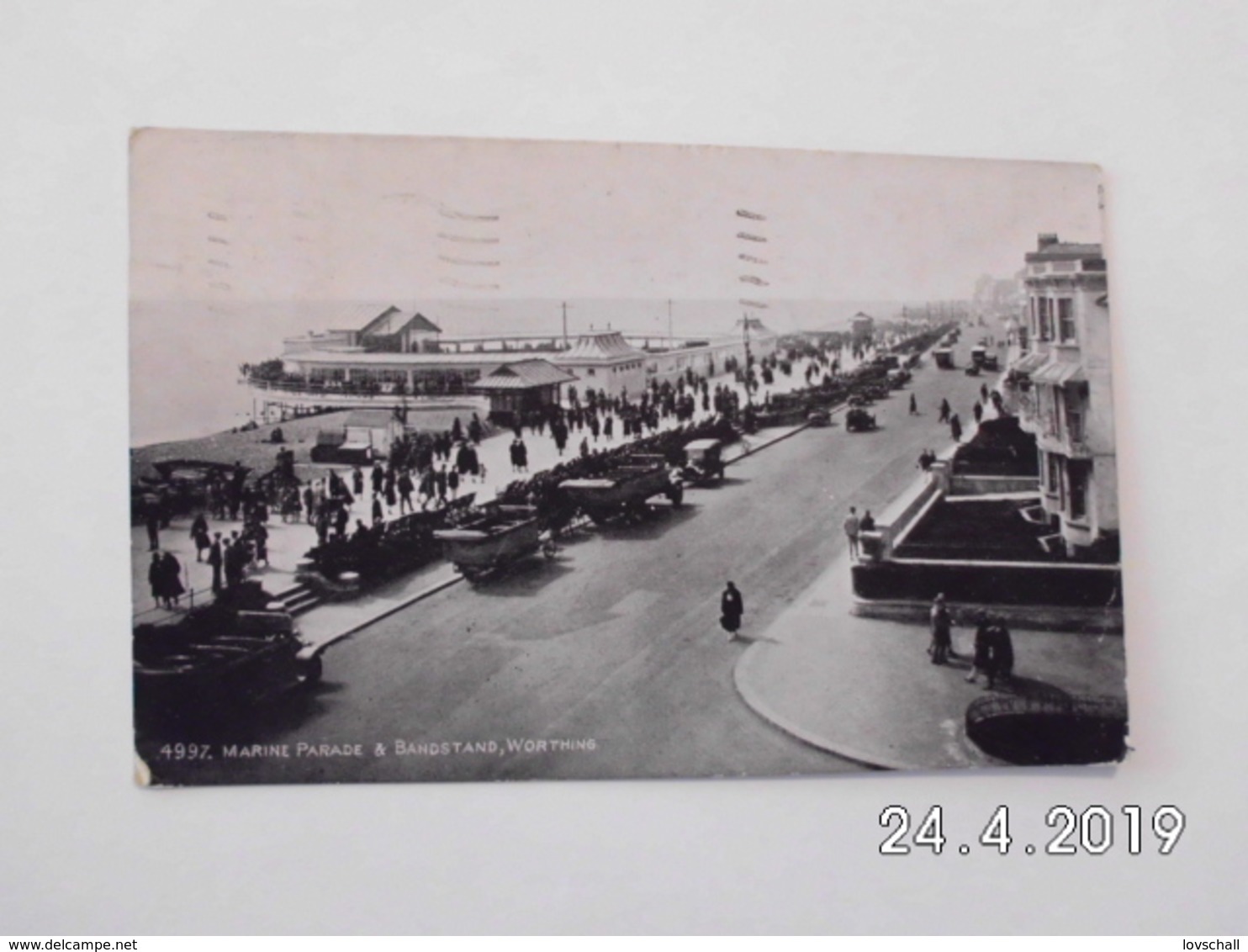 Worthing. - Marine Parade & Bandstand. (4 - 7 - 1927) - Worthing