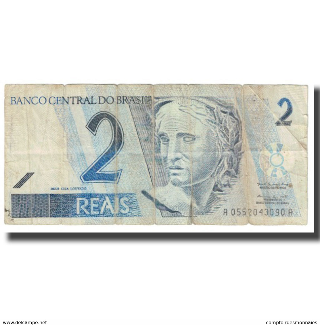 Billet, Brésil, 2 Reais, KM:249a, AB+ - Brésil