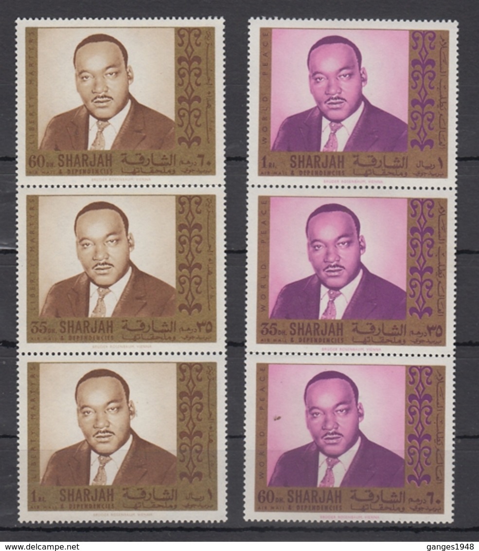 Sharjah / UAE  Martin Luther King 6v MNH.# 18464  D - Martin Luther King