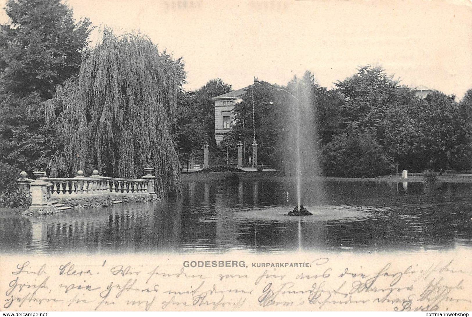 Godesberg Kurpark-Partie Gelaufen 1904 Nach Wattenscheid (946) - Bonn